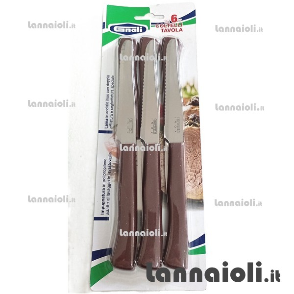 COLTELLI TAVOLA PZ.6 GNALI gnali